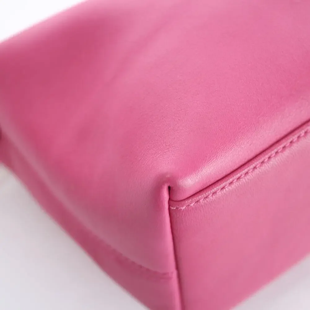 Coach Vintage Pink Leather Mini Cosmetic Pouch Bag